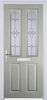Hampstead Taffeta composite door in Agate Grey