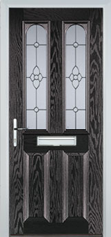 Hampstead Taffeta composite door in Black-Brown