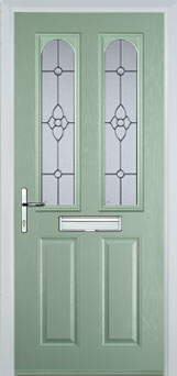 Hampstead Taffeta composite door in Chartwell Green