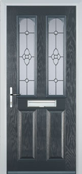 Hampstead Taffeta composite door in Anthracite Grey