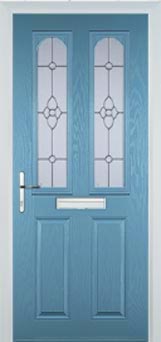 Hampstead Taffeta composite door in Pastel Blue