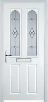 Hampstead Taffeta composite door in White