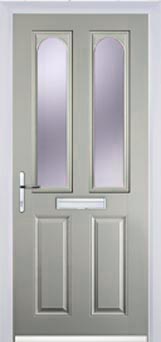 Hampstead Gold Lead composite door in Agate Grey
