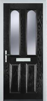 Hampstead Gold Lead composite door in Black