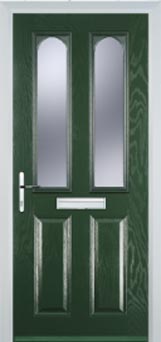 Hampstead Gold Lead composite door in Green
