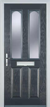 Hampstead Gold Lead composite door in Anthracite Grey