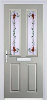 Hampstead Mayflower composite door in Agate Grey