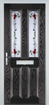 Hampstead Mayflower composite door in Black-Brown