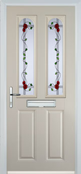 Hampstead Mayflower composite door in Cream