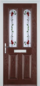 Hampstead Mayflower composite door in Darkwood