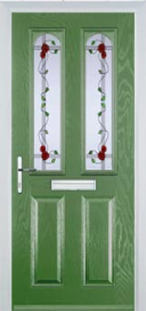 Hampstead Mayflower composite door in Fern Green