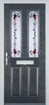 Hampstead Mayflower composite door in Anthracite Grey