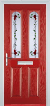 Hampstead Mayflower composite door in Red