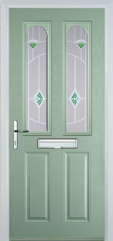 Hampstead Murano composite door in Chartwell Green
