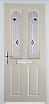 Hampstead Murano composite door in Cream
