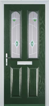 Hampstead Murano composite door in Green
