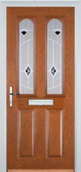 Hampstead Murano composite door in Oak