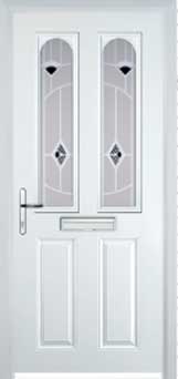 Hampstead Murano composite door in White