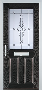 Marylebone Cotswold composite door in Black-Brown
