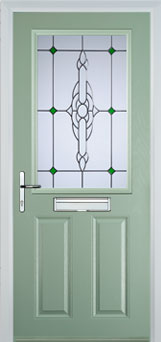 Marylebone Cotswold composite door in Chartwell Green