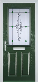 Marylebone Cotswold composite door in Green