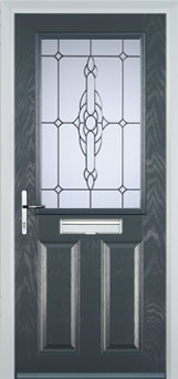 Marylebone Cotswold composite door in Anthracite Grey