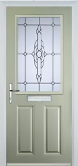 Marylebone Cotswold composite door in Pebble Grey