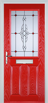 Marylebone composite door in Poppy Red