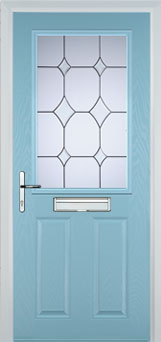 Marylebone Contora composite door in Duck Egg Blue
