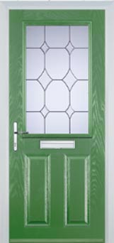 Marylebone Contora composite door in Fern Green