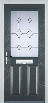 Marylebone Contora composite door in Anthracite Grey