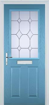 Marylebone Contora composite door in Pastel Blue