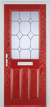 Marylebone Contora composite door in Red