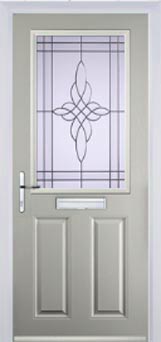 Marylebone Chantilly composite door in Agate Grey
