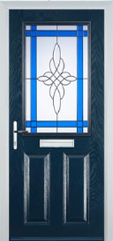 Marylebone Chantilly composite door in Dark Blue