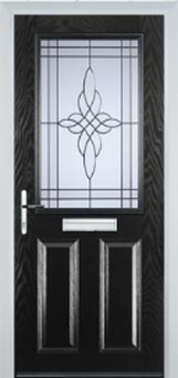 Marylebone Chantilly composite door in Black