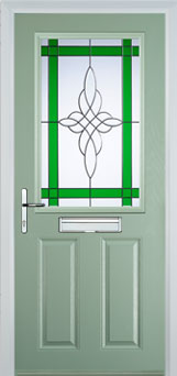 Marylebone Chantilly composite door in Chartwell Green