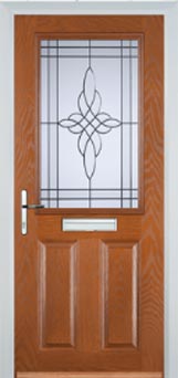 Marylebone Chantilly composite door in Oak