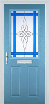 Marylebone Chantilly composite door in Pastel Blue