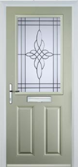 Marylebone Chantilly composite door in Pebble Grey