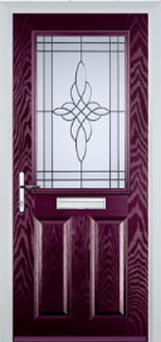 Marylebone Chantilly composite door in Purple Violet