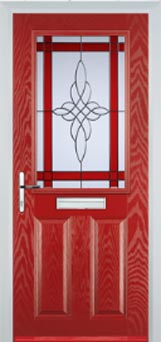 Marylebone Chantilly composite door in Red