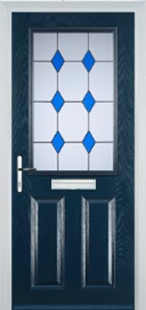 Marylebone Digital composite door in Dark Blue