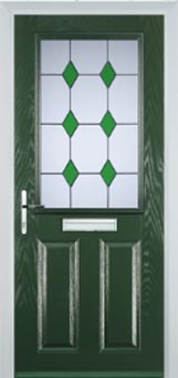 Marylebone Digital composite door in Green