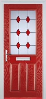 Marylebone Digital composite door in Red