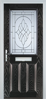 Marylebone Everglade composite door in Black-Brown