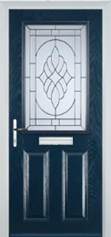 Marylebone Everglade composite door in Dark Blue