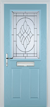 Marylebone Everglade composite door in Duck Egg Blue