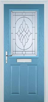 Marylebone Everglade composite door in Pastel Blue