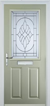 Marylebone Everglade composite door in Pebble Grey